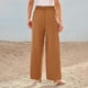thumbnail image 1 of WILLBEST Pantalones Casuales Cómodos para Mujer: Estilo Harén Holgado de Lino con Cintura Elástica y Bolsillos para Uso Diario. Extra Grande, 1 of 3