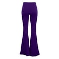 thumbnail image 6 of BLVB Flare Yoga Pants for Women Soft High Waist Bootcut Leggings Stretch Wide Leg Bell Bottom Pants for Women Purple, 6 of 6