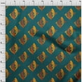 thumbnail image 3 of oneOone Organic Cotton Poplin Twill Fabric Fish Block Print Sewing Fabric BTY 42 Inch Wide, 3 of 4