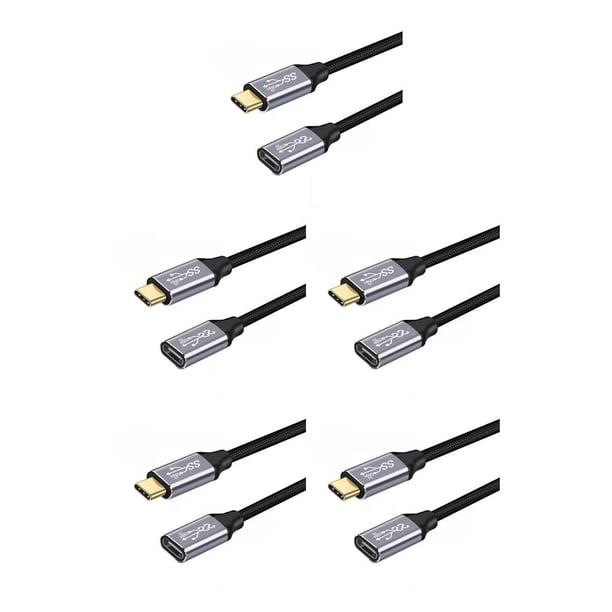Cable de datos Seitruly tipo C a hembra para transmisión de video y carga de computadora