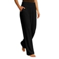 thumbnail image 2 of Wensltd Women Sweat Pants High Waisted Wide Leg Pants Casual Loose Comfy Trousers With Pockets For Yoga Work Daily Wear, 2 of 9