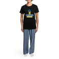 thumbnail image 4 of CafePress - I Stand With Ukraine Pajamas - Women's Short Sleeve Print T-Shirt and Pants Dark Cotton Pajama Set, 4 of 7