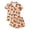 Z168-Orange, variant on Cute Halloween Pajamas for Women Satin Raglan Stretch Bat Print Halloween Pj Loungewear Button Down Short Sleeve Sleepwear Set