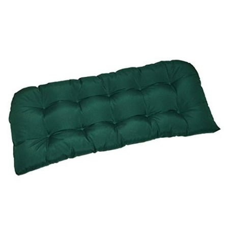 In Outdoor Cushion For Wicker Loveseat Settee Solid Hunter Forest Green