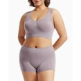 thumbnail image 3 of GlTpooo Workout Underwear Sets for Women Plus Size Comfy Breathable Seamless Bralettes with Shorts Legging 2 Pieces Yoga Sports Bra and Panties Gray XL, 3 of 3
