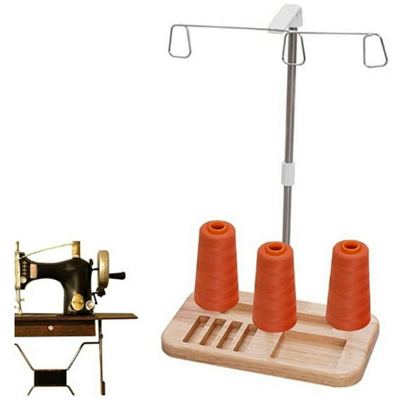 Wood Spools Holder for Domestic Sewing Machines Spool Stand for Embroidery Machines B