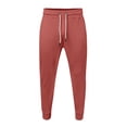 thumbnail image 1 of WEAIXIMIUNG Mens Plaid Pj Pants Male Retro Japanese Sports Leg Cinching Small Toe Closure Drawstring Casual Sweatpants, 1 of 4