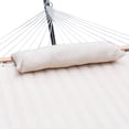 thumbnail image 2 of Lazy Daze Hammocks 12 Feet Steel Hammock Stand with Quilted Fabric Hammock Combo and Pillow, Natural, 2 of 7