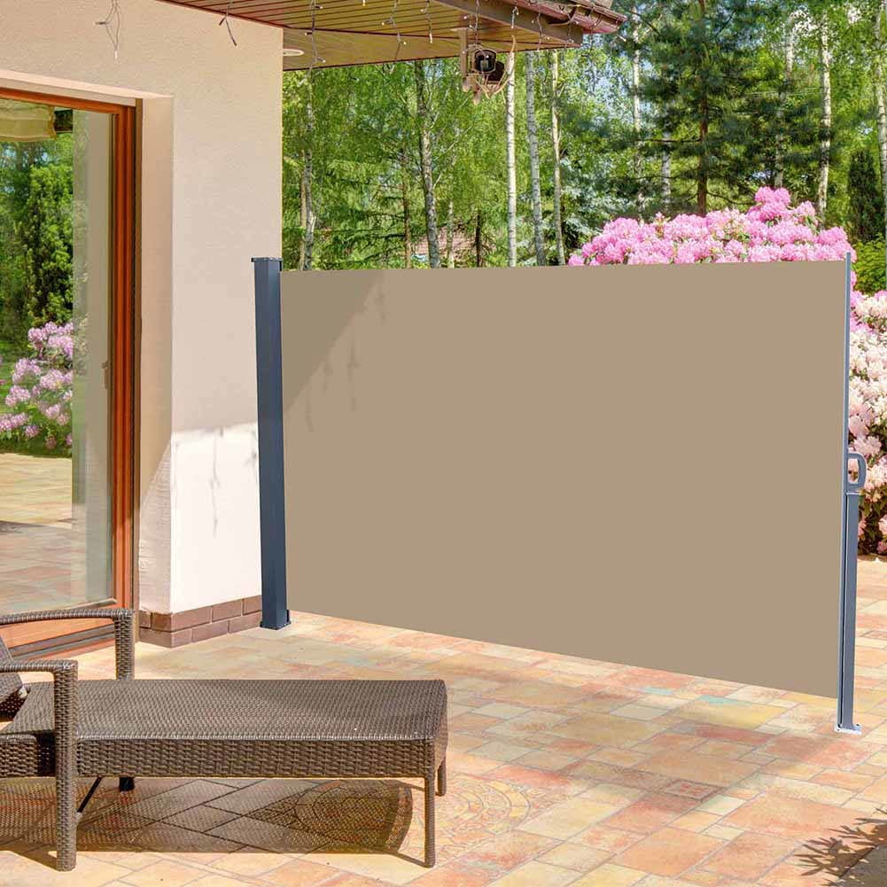 Private Jungle Outdoor 118" x 63"Aluminum Handle Pentacle Side Pull Shed Office Partition Cafe Terrace Windshield Isolation Canopy,Brown Private Jungle Outdoor 118" x 63"Aluminum Handle Pentacle Side Pull Shed Office Partition Cafe Terrace Windshield Isolation Canopy,Brown