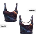 thumbnail image 3 of Sikiie Lazy Stone Bear Print Strappy Sports Bra for Women Padded Push Up Sports Bra Athletic Running Sports Bra Workout Bra Yoga Bra, 3 of 5