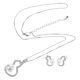 thumbnail image 4 of Pearl Earrings for Women Gourd Necklace Earrings Set 2Pcs Korean Minimalist, 4 of 5