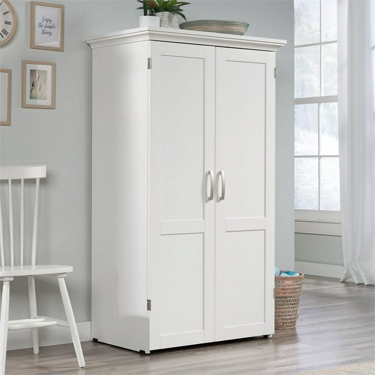 Sauder Select Craft & Sewing Armoire in Soft White