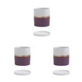 thumbnail image 1 of Inteprter Macetas de cerámica Macetas hermosas y ecológicas Maceta de cerámica Maceta de cerámica Hierbas púrpura 11*11 Type1 NO1, 1 of 6