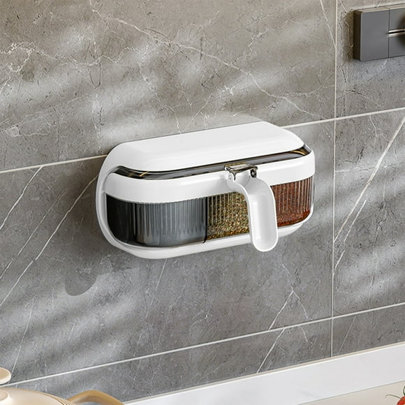 Seasoning Box Wall Mounted Kitchen Seasoning Storage Box Household High-end Wall Mounted Seasoning Jar