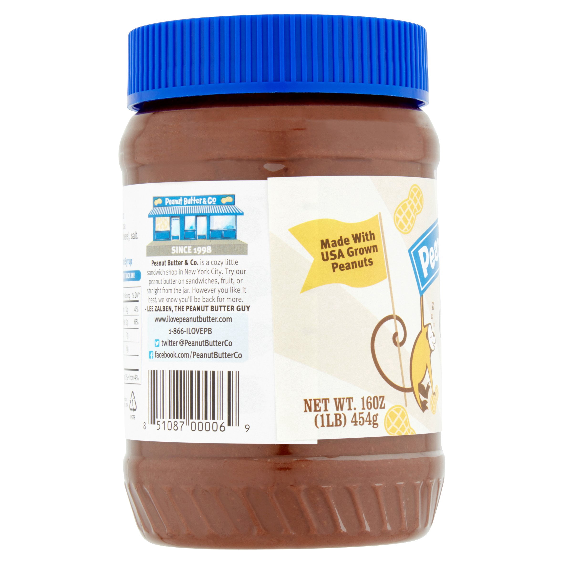 Peanut Butter & Co Dark Chocolate Dreams Peanut Butter, 16 oz, 6 pack