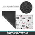 thumbnail image 6 of White Cow Moo Pattern Kitchen Rugs Sets Of 2,Anti Fatigue Kitchen Mat Rugs Non Slip Washable,Decorative Kitchen Floor Mats for Kitchen,Sink,Laundry,17"x30"+17"x47", 6 of 7