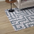 thumbnail image 2 of Modern Contemporary Urban Design Living Lounge Room Area Rug Runner Floor Carpet, Fabric, Multi Grey Gray, 2 of 6