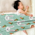 thumbnail image 4 of Bunny Blanket for Girls Blanket Rabbits Flannel Fleece Throw Blanket for Living Room Bedroom Sofa Couch Warm Soft Bed for Kids Adults 27.56"x39.37", 4 of 6
