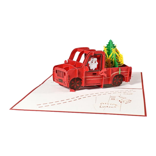Tarjeta de felicitación de Navidad, tarjeta de felicitación de Navidad navideña, tarjetas de regalos creativos, tarjeta de Navidad 3D, tarjeta de año