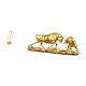 thumbnail image 5 of Organizador de pajitas y soporte para brochas de maquillaje reutilizable y transparente con figuras modernas de toro y oso, escultura animal Feng Shui, 5 of 8