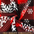 thumbnail image 3 of Christmas Round Tablecloth 60 Inch Buffalo Plaid Tablecloth Merry Christmas Snowflake Tablecover Anti-Wrinkle Waterproof Wipeable Table Cloth for Kitchen/Home Decoration, 3 of 5