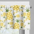 thumbnail image 3 of Ambesonne Green and Yellow Valance Pack of 2, Organic Fruits, 54"X12", Fern Green and Yellow, 3 of 5