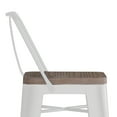 thumbnail image 6 of Simpli Home Rayne 30 inch Metal / Wood Bar Stool (Set of 2) in White, 6 of 13