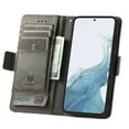 thumbnail image 2 of ELEHOLD Premium Leather Wallet Case for Samsung Galaxy S23 Plus/S23+  6.6" Practical Card Slots Money Slot RFID Blocking Stand Function Luxury Purse Case,Gray, 2 of 7