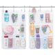 thumbnail image 1 of Mesh Shower Caddy, 7 Pockets Hanging Shower Organizer with Quick Drying Mesh, Portable Space Saving Bathroom Organizer to Hold Soap, Shampoo and Cruise Ship Essentials, White, 2 Pack, 1 of 5