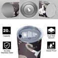 thumbnail image 4 of Camouflage 20 Oz Stainless Steel Skinny Tumbler – Vacuum Insulated Slim Travel Cup with Lid & Stainless Steel Straw, 360° Full Wrap Printed Tumbler for Home, Office & Outdoor Use, 4 of 6