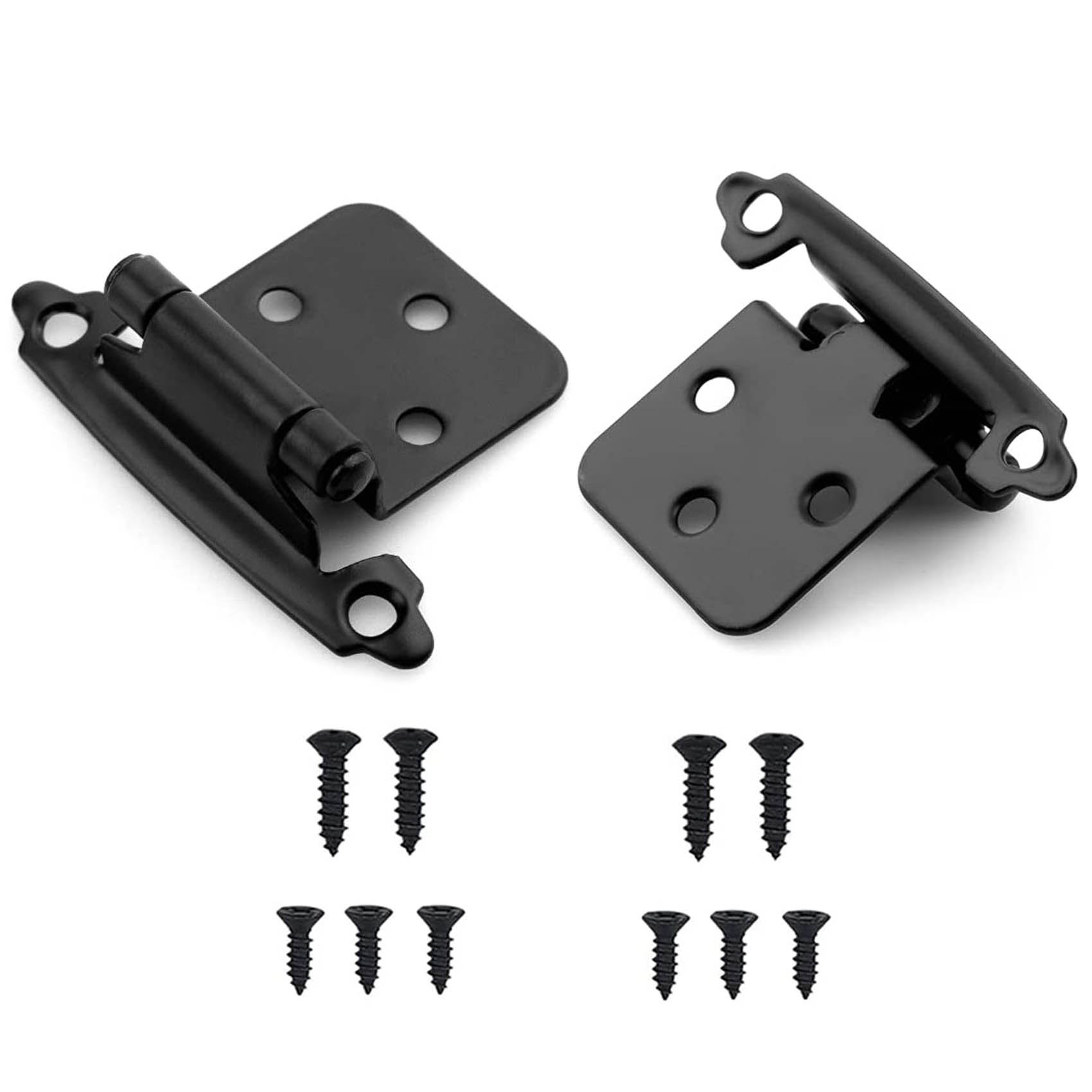 20Pcs Black Hinges SelfClosing Hinges for Kitchen