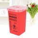 thumbnail image 3 of EeaseMX Caja para objetos punzantes Agujas Contenedor para desechar objetos punzantes Suministros y equipos (rojo), 3 of 7