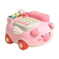 thumbnail image 1 of Bebé teléfono juguete simulación teléfono fijo música sonido juego teléfono historia máquina para niños, 1 of 5