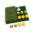 thumbnail image 4 of Estatera de golf accesorios de golf accesorios de entrenamiento de hierba artificial premium con bolas para práctica en el hogar Patio trasero, 4 of 8