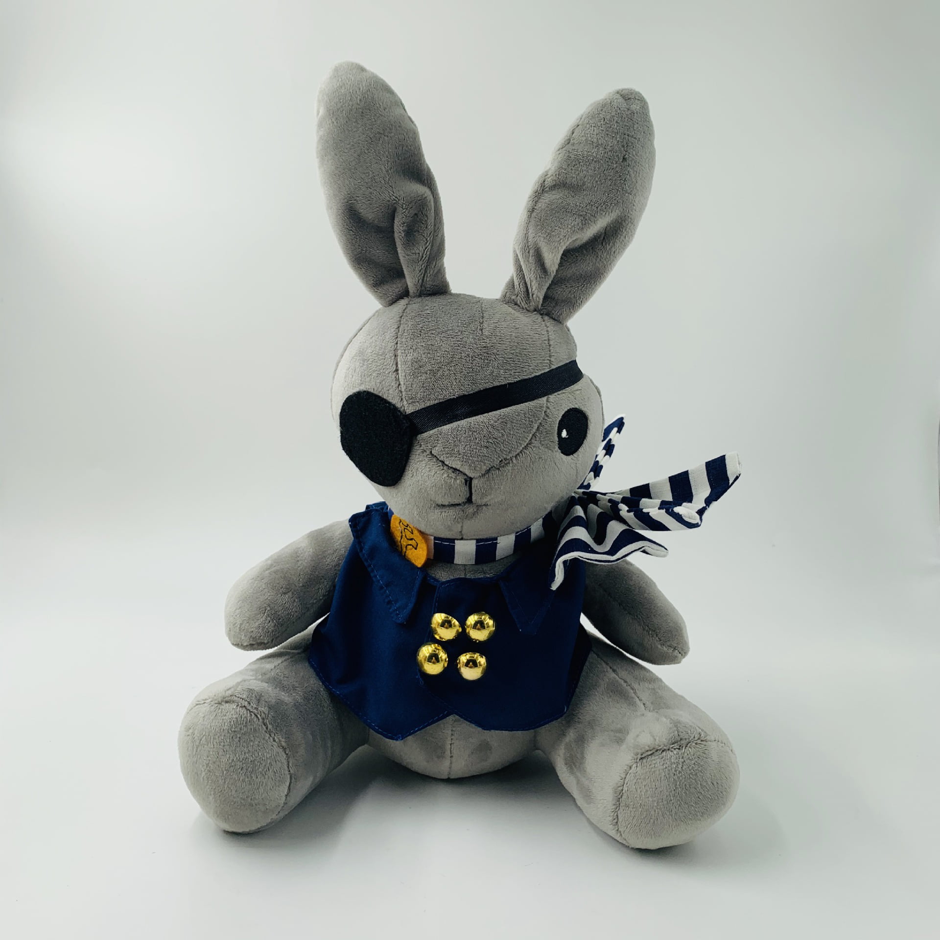 Big Fun Black Butler Kuroshitsuji Ciel Phantomhive Rabbit Plush Doll Gray 