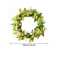 thumbnail image 4 of XunW Flowers Diameter 14In Wedding Rattan Circle Silk Cloth Home Decoration Simulation Garland Rich Chrysanthemum, 4 of 9
