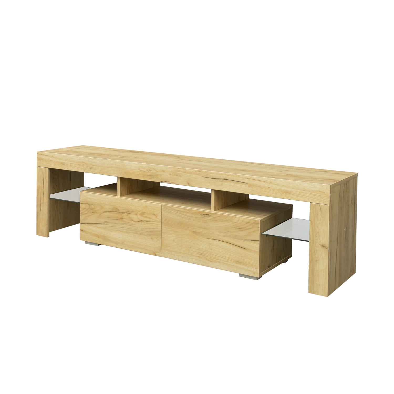 Kepooman Mid-Century TV Stands for Home, LED TV Stand for Living Room, Farmhouse TV Stands for 65 Inch TV for Dining Room, Oak Kepooman Mid-Century TV Stands for Home, LED TV Stand for Living Room, Farmhouse TV Stands for 65 Inch TV for Dining Room, Oak