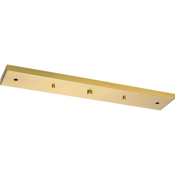Progress Lighting, Canopy Accessory, 3 Lights, Pendant, Brushed Bronze, Rectangular Collection