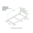 thumbnail image 4 of Richmond Twin XL Traditional Bed in Grey, 4 of 5