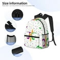 thumbnail image 3 of Pofeuu Mardi Gras Carnival1 Print Laptop Backpack Travel Canvas Backpack for School Lightweight and Comfortable Backpack College Backpack Schoolbag, 3 of 6