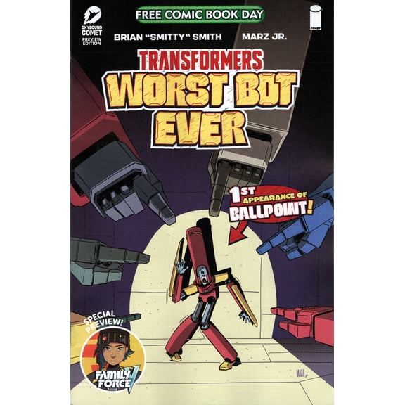 Transformers: Worst Bot Ever-Meet Ballpoint FCBD #1 VF ; Image Comic Book