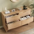 thumbnail image 2 of Vabches Bedroom Dresser with 6 Drawers, Wooden Double Dresser Organizer with Charging Station for Living Room, Closet, Hallway, 2 of 10