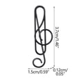 thumbnail image 2 of PEONAVET Trombone 11 Pcs Trombones Métalliques Multicolores Trombone de Notes de Couleur Trombone Créatifs Dessins Animés Trombone de Forme Spéciale Fournitures de Bureau Trombone, 2 of 2