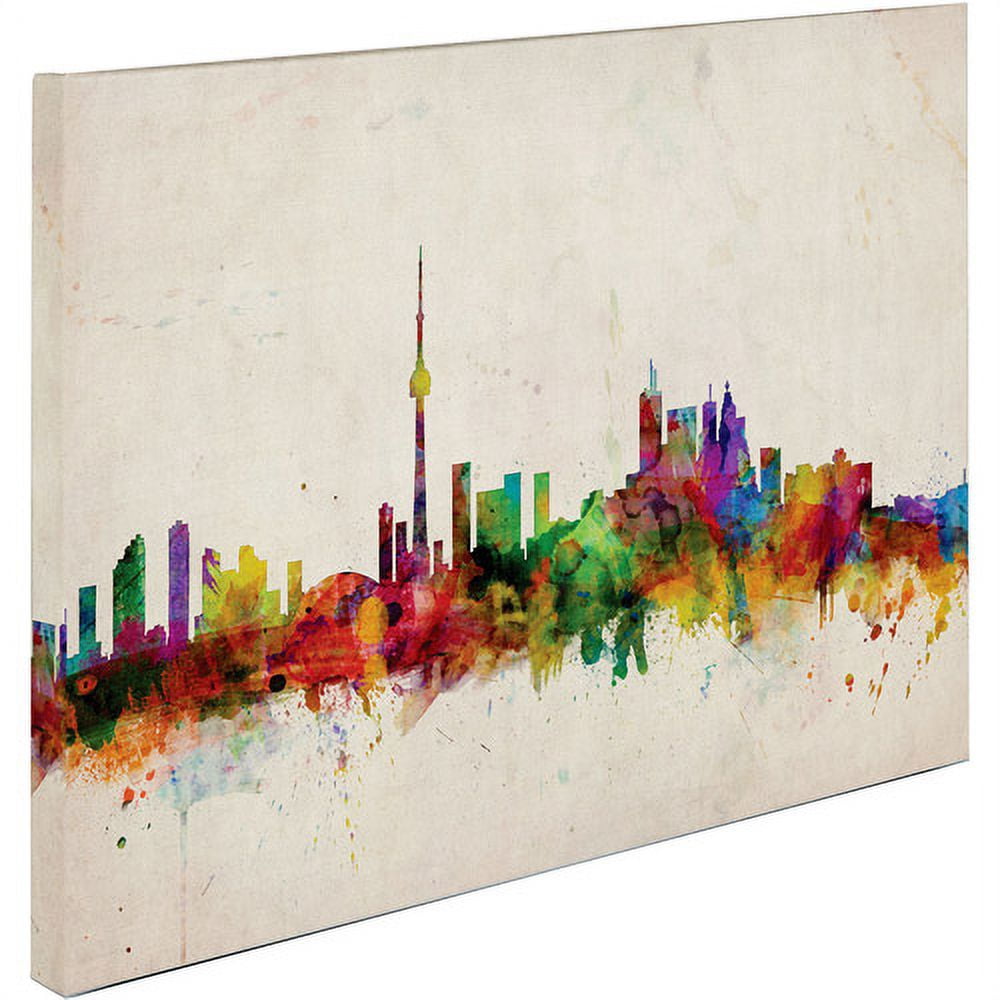 Trademark Art 'Toronto Skyline' Canvas Art by Michael Tompsett