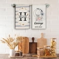 thumbnail image 6 of Custom Kitchen Towel, Spring Bird Personalized Dish Towels Tea Towel | Family Name Hand Towel | Kitchen Decor | Housewarming Gift Monogram Dishcloth Wedding Gift (Floral 13), 6 of 6