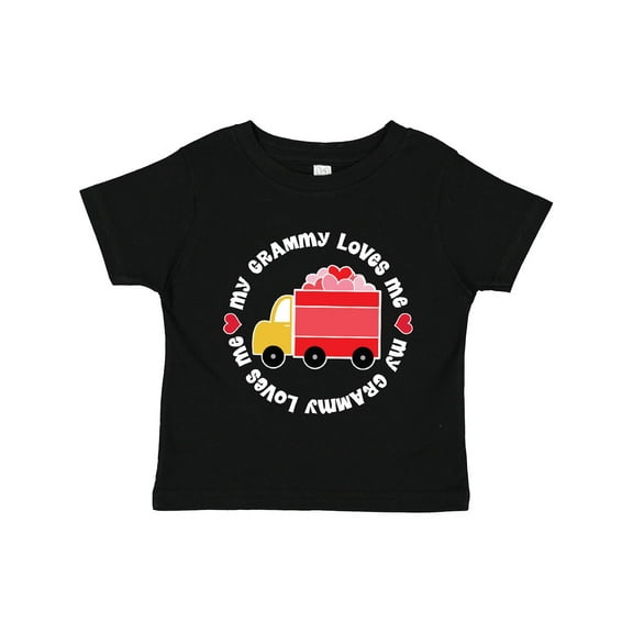 Inktastic My Grammy Loves Me Valentine Truck Boys or Girls Toddler T-Shirt