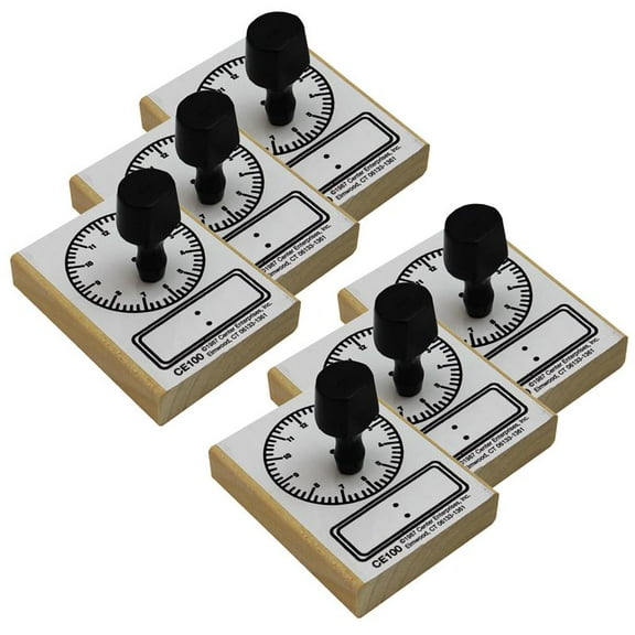 READY 2 LEARN Digital Clock Stamp, Pack of 6