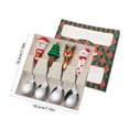 thumbnail image 3 of Christmas Cutlery Set, Snowman Spoon and fork, Festive Stainless Steel Dessert Spoons for Holiday Tableware, Silver Christmas Gift Boxed Cutlery, 3 of 7