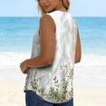 thumbnail image 7 of ClodeEU Women's Floral Print Sleeveless Blouse, Casual U Neck Tank Top for Summer F-Multicolor,Women's Plus XXXL, 7 of 7