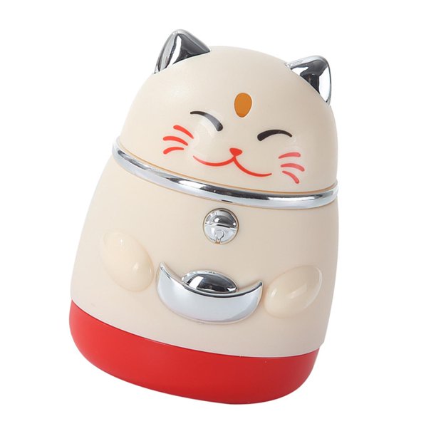 Puertas con forma de gato, decoración para el Año Nuevo Chino, dispensador de accesorios, multiusos Blanco